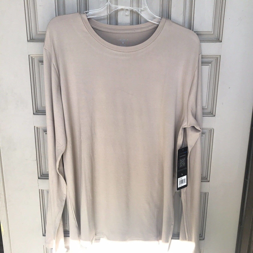 Layers Mens Sleepwear T Shirt SzL MSRP $42 Long Sleeves Poly/Spandex NWT